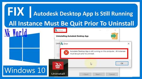 uninstall autodesk desktop app